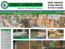 Tablet Screenshot of livinglandscapes.uk.com